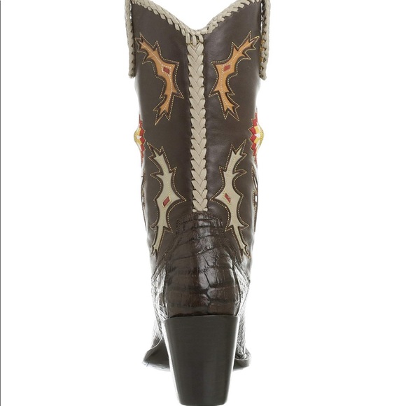 Rare Frye boots crocodile cowboy boots NWT size 7 - Picture 6 of 15